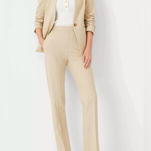 NWOT Ann Taylor High Rise Slim Pull-On Pants in Tan size Small